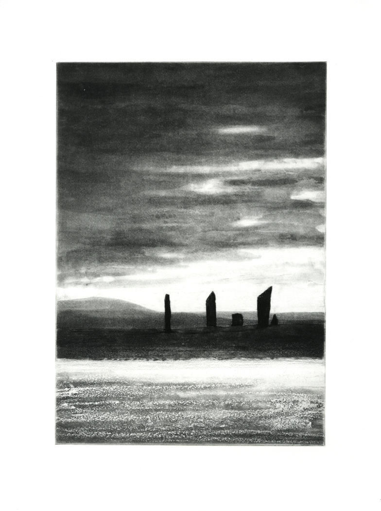 thumbnail of etching of Stones of Stenness